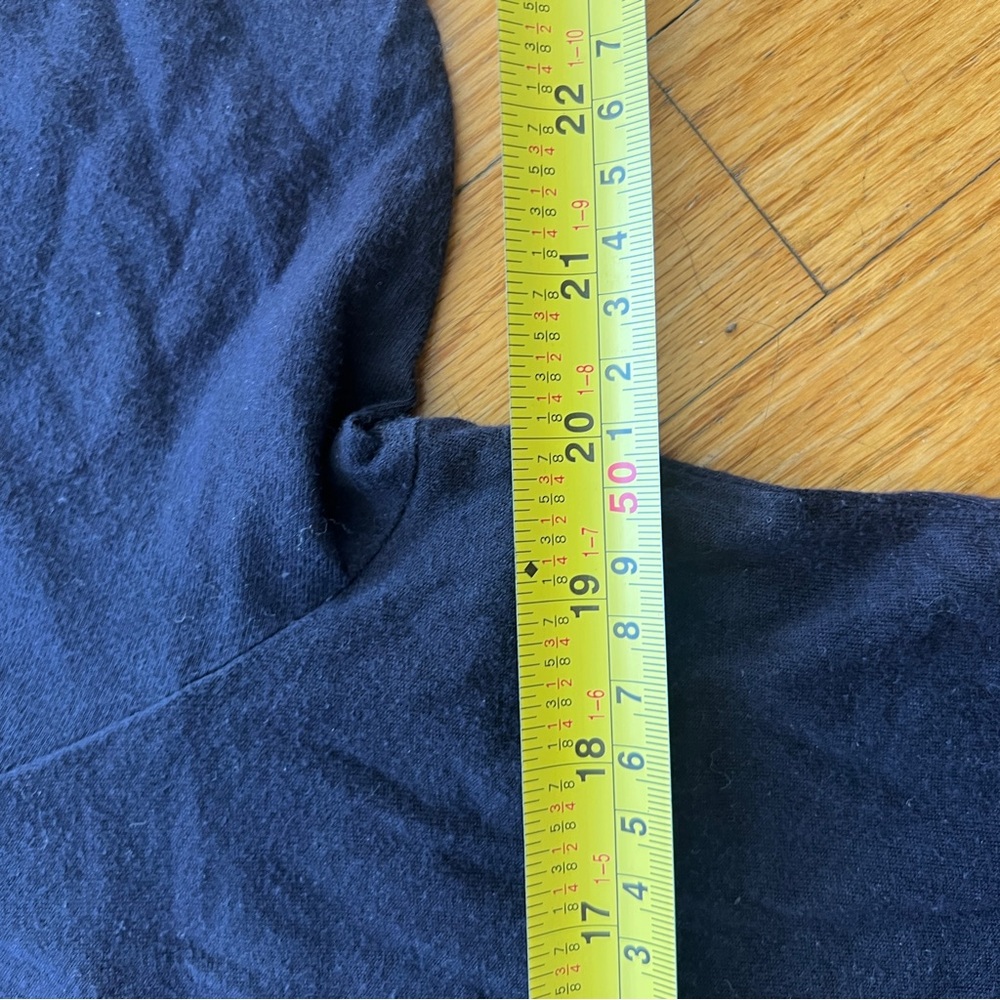 Visvim Dark Blue Tee with Red Zigzag Hem - Picture 6 of 8